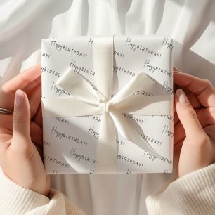 Feuille De Papier Cadeau Mini-genre Neutre Joyeux Anniversaire !