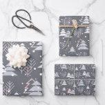 Feuille De Papier Cadeau Minimalist Modern Grey Festive Cute<br><div class="desc">Minimalist modern grey festive cute wrapping paper sheets</div>