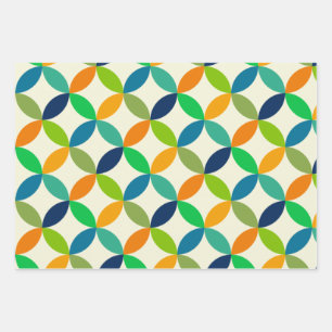 Feuille De Papier Cadeau Minimaliste géométrique moderne du milieu du XXe s