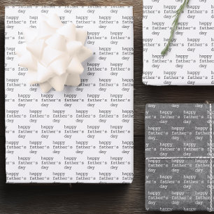 Feuille De Papier Cadeau Minimaliste Joyeuse Fête des Pères 