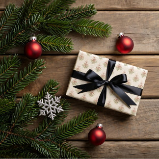 Feuille De Papier Cadeau Mistletoe, Christmas cookies 