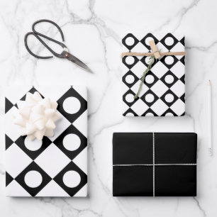 Feuille De Papier Cadeau Mod Retro 60's White