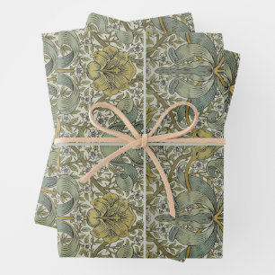 Feuille De Papier Cadeau Modèle Classique de Fourré de Printemps de William