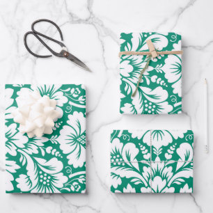 Feuille De Papier Cadeau Modèle Damask 10