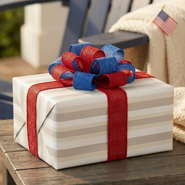 Feuille De Papier Cadeau Moderna Linear | Ensemble Alabaster & Bone (Styled Gift)