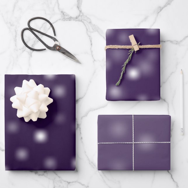 Feuille De Papier Cadeau Modeste blanc Jouer Random points de fond (Recto)