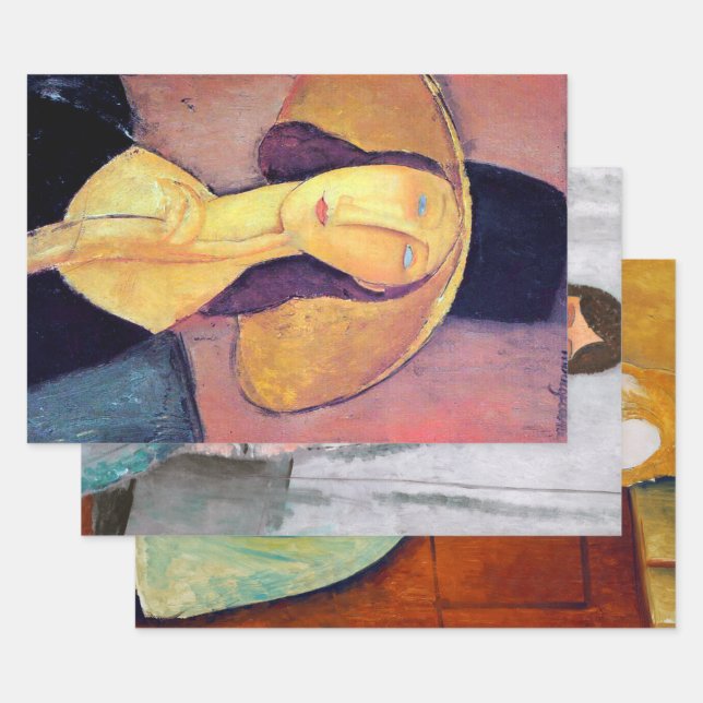 Feuille De Papier Cadeau Modigliani (Lot)