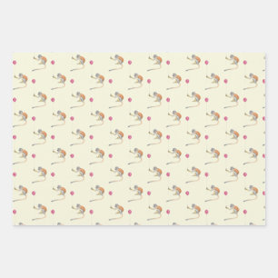 Feuille De Papier Cadeau Monkey Balloon Party Cadeaupapier Set - Tonkinson