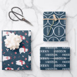 FEUILLE DE PAPIER CADEAU MONOGRAME DE LA FAMILLE DE LA FAMILLE POLAIRE DE L<br><div class="desc">Ajoutez une touche unique et amusante à votre expérience quotidienne grâce à ce design unique et tendance. Amusez-vous avec ce design et beaucoup d'amour.</div>
