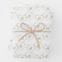 Monogrammes mariages, Argent et Charms Coeurs d'Or