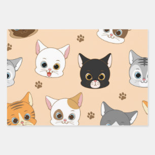 Feuille De Papier Cadeau Motif