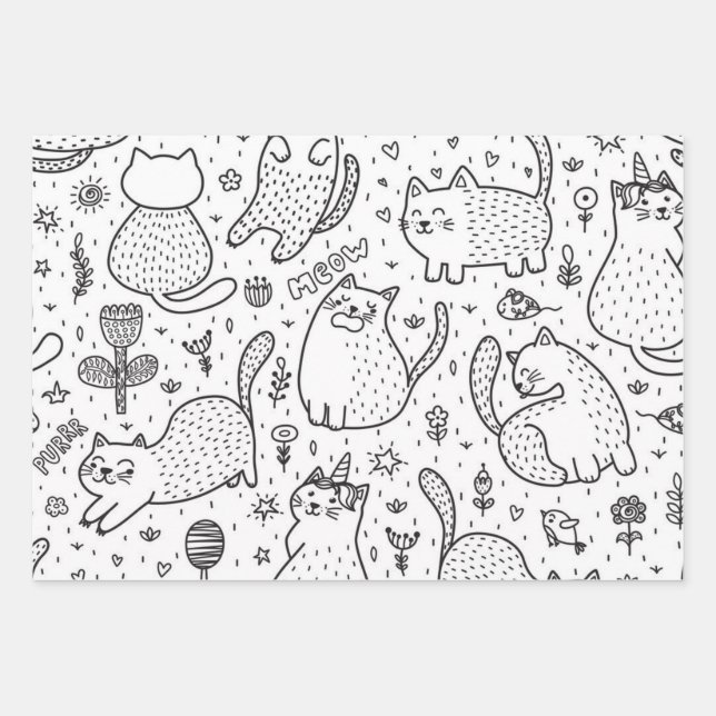 Feuille De Papier Cadeau Motif (Devant)