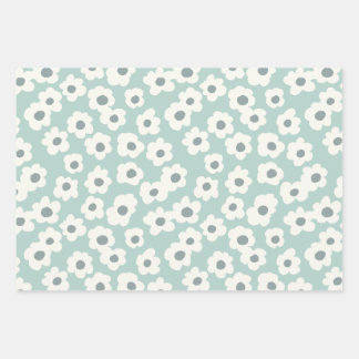 Feuille De Papier Cadeau Motif à fleurs romantique rétro