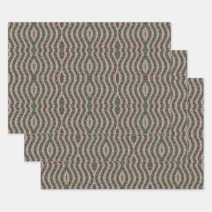 Feuille De Papier Cadeau Motif à points de Polka de printemps rose magenta