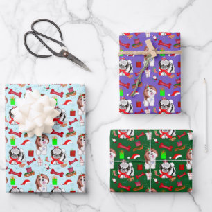 Feuille De Papier Cadeau Motif adorable et coloré de Shih Tzu
