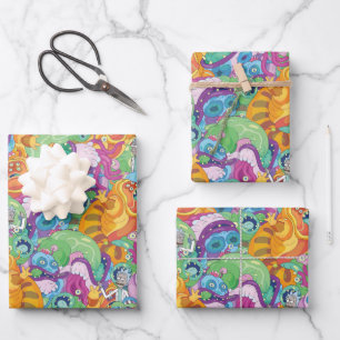 Feuille De Papier Cadeau Motif Alien du parti Rick Apocalypse