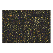 Motif Black & Golden Star
