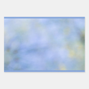 Feuille De Papier Cadeau Motif Bleu Jaune Abstrait Décontracté