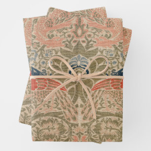Feuille De Papier Cadeau Motif célèbre des oiseaux de William morris