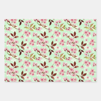 Feuille De Papier Cadeau Motif Cherry Blossoms