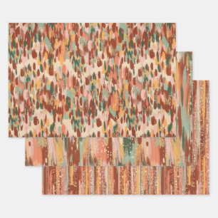 Feuille De Papier Cadeau Motif citrouille Spice