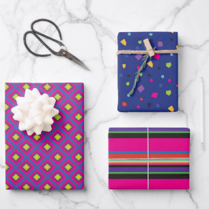 Feuille De Papier Cadeau Motif coloré de fiesta mexicaine