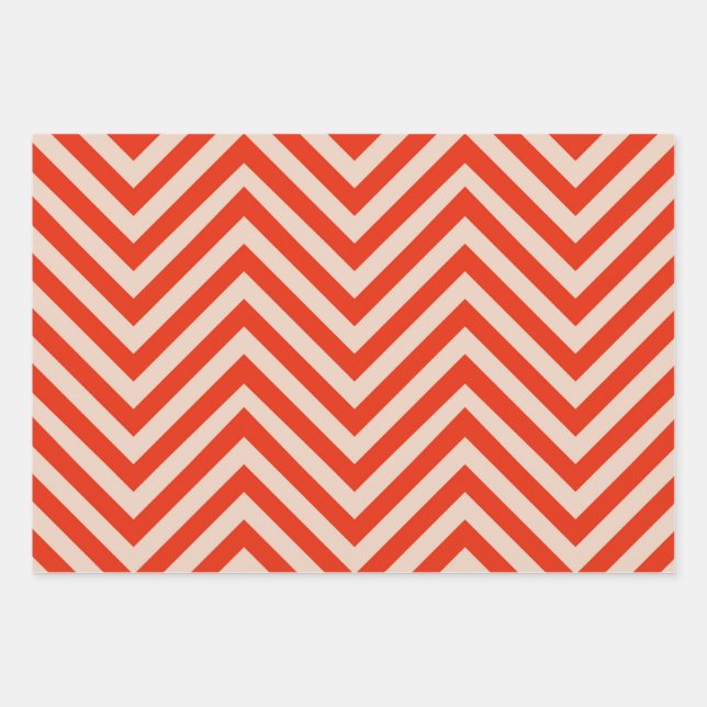 Feuille De Papier Cadeau Motif cool Red Stripe (Devant)