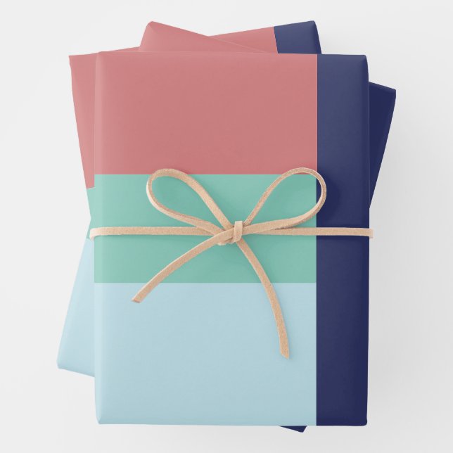 Feuille De Papier Cadeau Motif couleur (En situation)