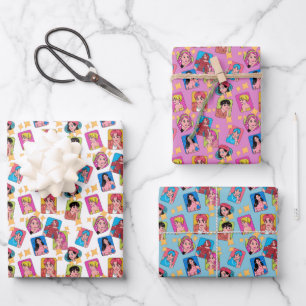 Feuille De Papier Cadeau Motif de caractères manga Anime