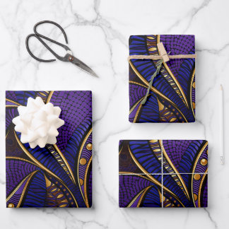 Feuille De Papier Cadeau Motif de cire Royal Afro