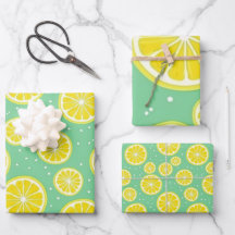 Motif de citron vert et jaune