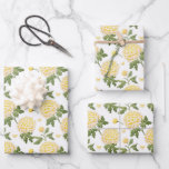 Feuille De Papier Cadeau Motif de fleurs d'hydrangea jaune élégant<br><div class="desc">Faites ressortir vos cadeaux avec les feuilles de papier d'emballage motif fleurs d'hydrangea jaune élégant, avec des fleurs dorées délicates pour un look intemporel et sophistiqué. Parfait pour les anniversaires, les mariages et les occasions spéciales, ce design ajoute une touche florale charmante à n'importe quel cadeau. Idéal pour ceux qui...</div>