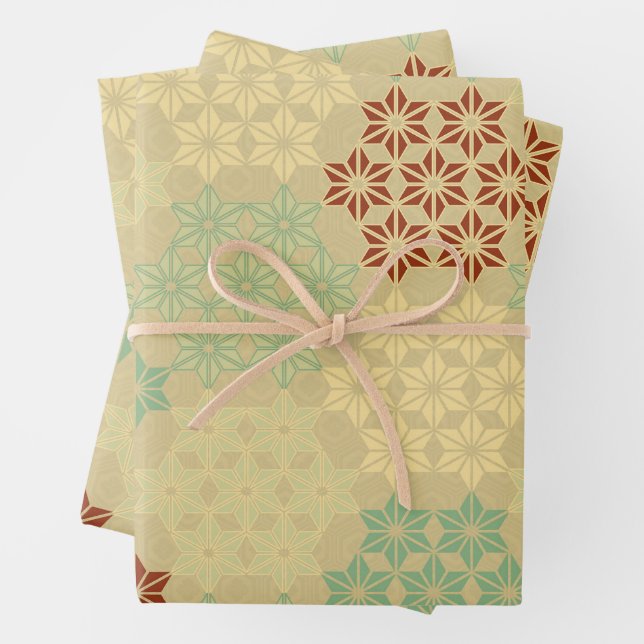 Feuille De Papier Cadeau Motif de mixage de thème japonais (En situation)