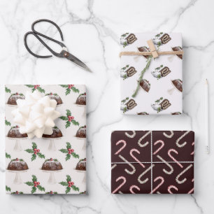 Feuille De Papier Cadeau Motif de Noël