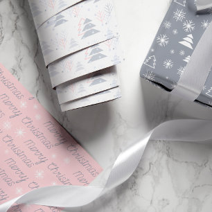 Feuille De Papier Cadeau Motif de Noël élégant et moderne