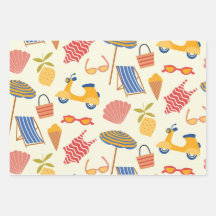 Motif de plage d'été italien La dolce Vita