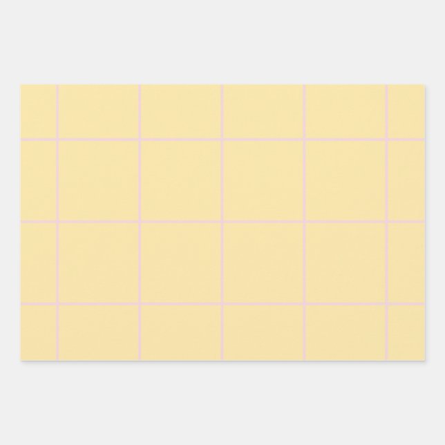 Feuille De Papier Cadeau Motif de rayure verticale à couleur douce (Devant)
