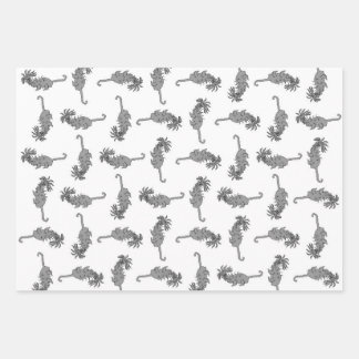 Feuille De Papier Cadeau motif de reptiles Aliens
