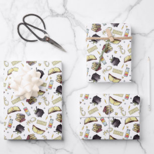Feuille De Papier Cadeau Motif de sorts et de livres HARRY POTTER™