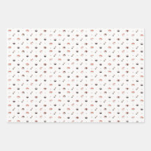 Motif de sushi Kawaii minimaliste Nourriture japon