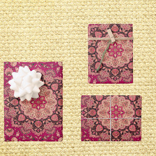 Feuille De Papier Cadeau Motif de tapis vintage persan