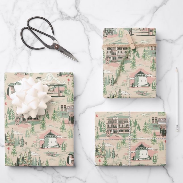 Feuille De Papier Cadeau Motif des emplacements de derry (Recto)