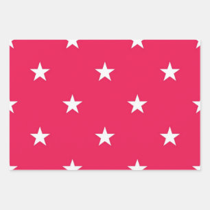 Feuille De Papier Cadeau Motif d'étoiles