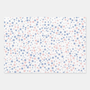 Feuille De Papier Cadeau Motif d'étoiles