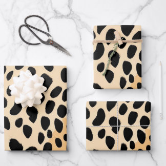 Feuille De Papier Cadeau Motif d'impression Cheetah