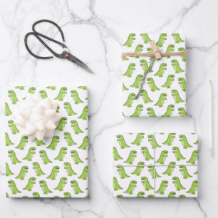 Feuille De Papier Cadeau Motif Dinosaur