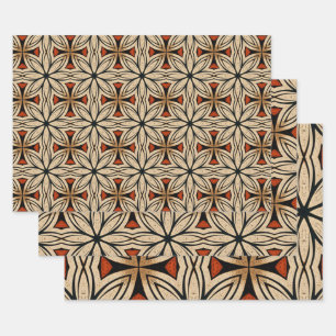 Feuille De Papier Cadeau Motif d'origine africaine no 1