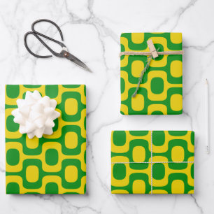 Feuille De Papier Cadeau Motif du trottoir d'Ipanema, Motif de plage, Brési