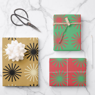 Feuille De Papier Cadeau Motif Éclaté Coloré