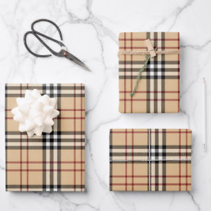 Feuille De Papier Cadeau Motif écossais de Tartan